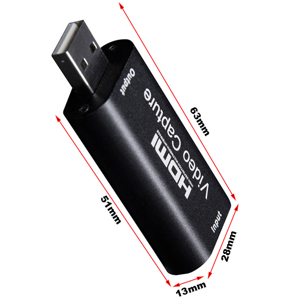 HDMI to USB Video Capture Card 1080P For Game / Live Streaming Portable UK Stock - Picture 7 of 12