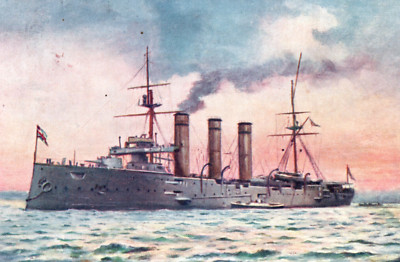 HMS Bedford Postcard Tucks Royal Navy
