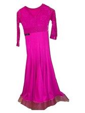 Abito bambina (max 12/13 anni) da gara fucsia danze standard
