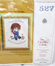 Crewel Embroidery Kit Patience Boy Creative Circle 527 Please Be Patient God Vtg