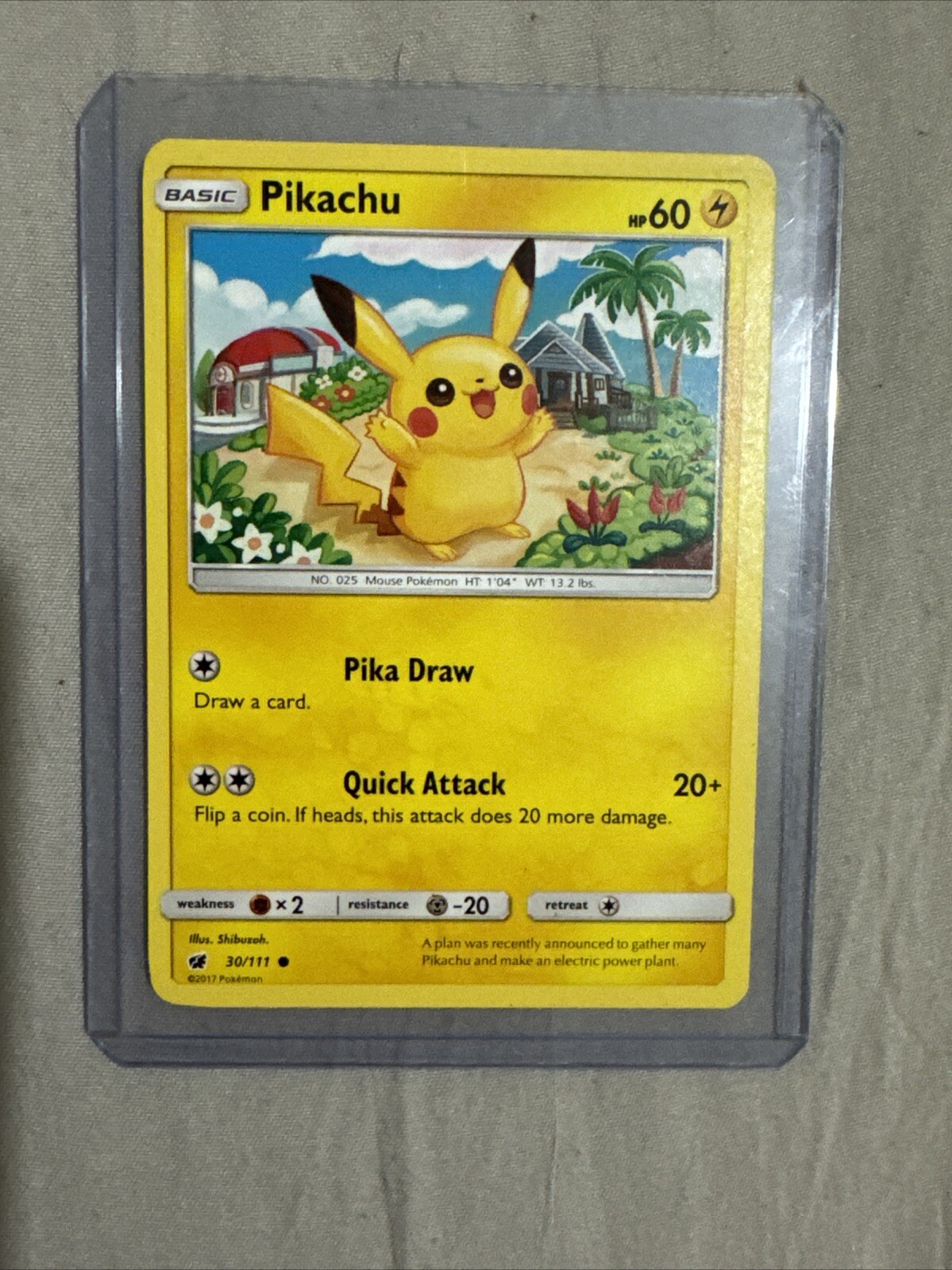 Pokémon TCG - Pikachu - 30/111 - Sun & Moon: Crimson Invasion (2017) - NM