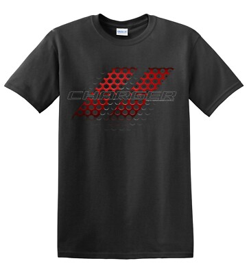 David Carey Dodge Charger Kühlergrill Logo Muscle Cars Automobile T-Shirt 48221