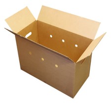 Boxes for Flowers Plants with Hand Holes Brown Heavy Duty 590mm x 294mm x 400mm