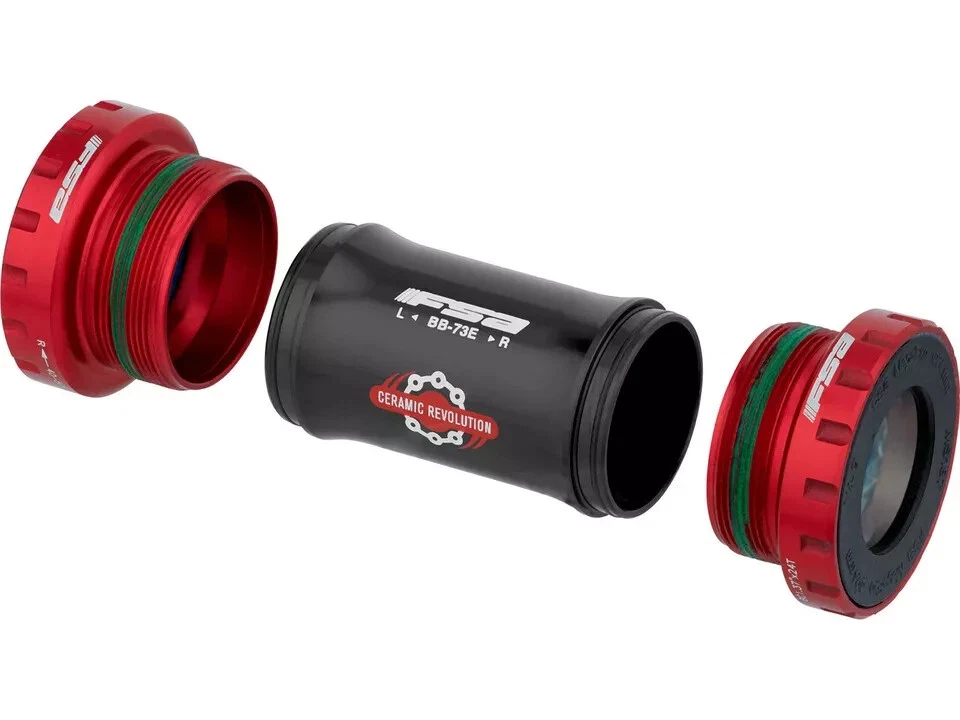FSA Ceramic Light Bottom Bracket 24mmx68/73mm BB9200 101g MegaExo Ships from USA - Image 2 of 3