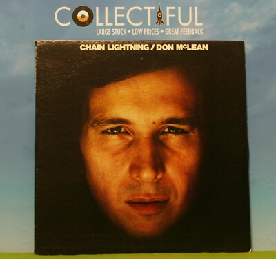 DON McLEAN - CHAIN LIGHTNING - MILLENNIUM 1978 - WITH LINER *EX* LP RECORD 