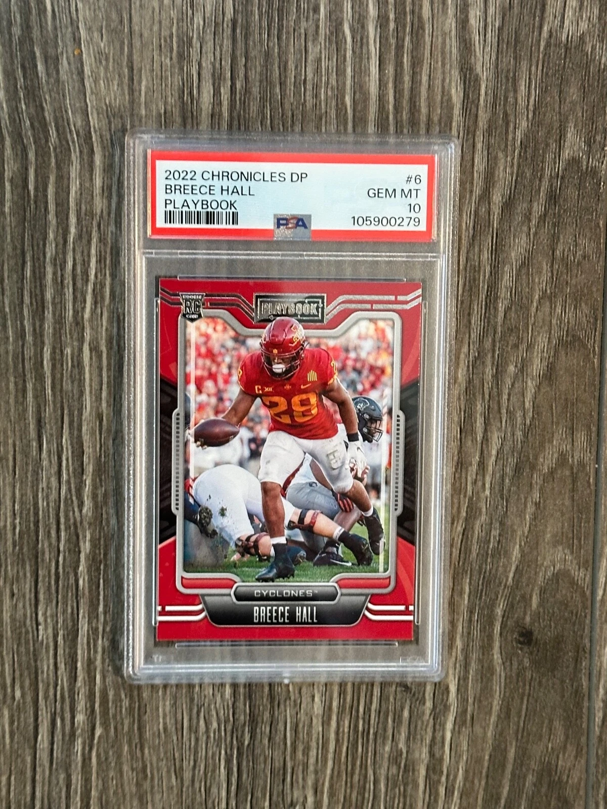 Breece Hall Panini Chronicles Draft Picks Playbook #6 Base