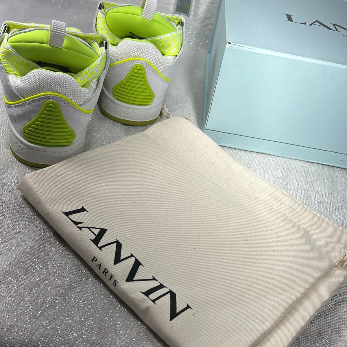 LANVIN／ディープグリーン Curb Sneakers For Women - Lanvin