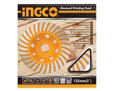 Disco Mola Diamantata a Tazza 125 mm INGCO Segmentato Turbo per smerigliatrice