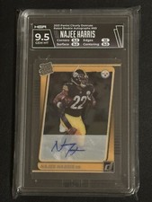 2021 Panini Clearly Donruss Najee Harris #60 Autographs HGA 9.5 Gem Mint