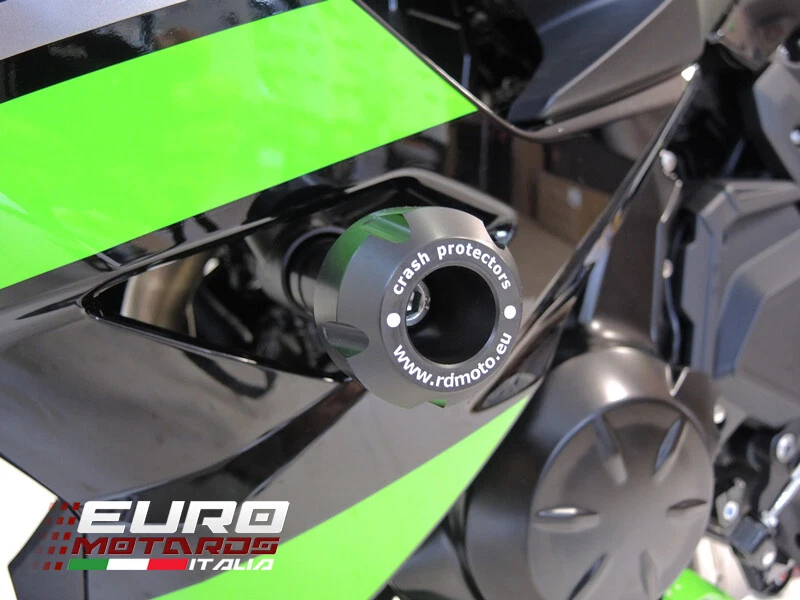 For Kawasaki Ninja 650 2017 RD Moto Crash Frame Sliders Black K44 PH01 K
