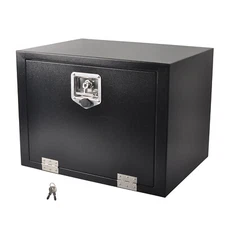 Black Steel 24"X18"X18" Underbody Truck Tool Box Trailer Pickup Storage Toolbox