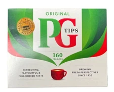 PG Tips 160 Black Tea Bags From Great Britain - New Pack Direct Import From UK