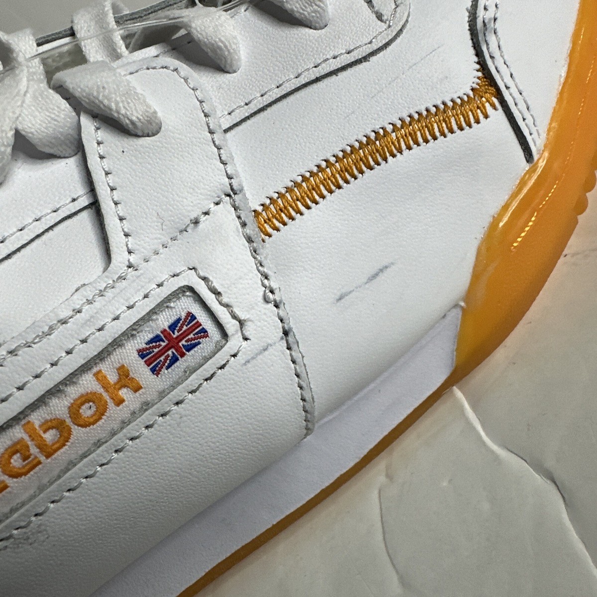 NWT Reebok Workout Plus x Popsicle White / Orange Shoes Men’s Size 8 NWT Reebok Workout Plus x Popsicle White / Orange Shoes  main image 3