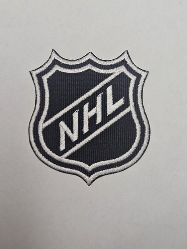 NHL Logo Embroidered Patch Iron On Stanley Cup Black And White 2.75" X 3"