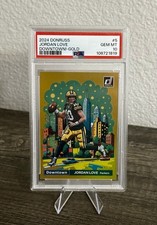 2024 Panini Donruss Downtown GOLD Jordan Love  /10 PSA 10 GEM MINT Packers