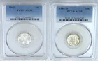 1941 P & D Mercury Dime PCGS AU55 Frosty lot of 2 coins in New Holders #A266B