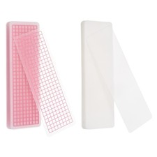 40Pcs 5.9 x 2" Washi Tape Cards with Arc Corner for Home, Pink/Blank