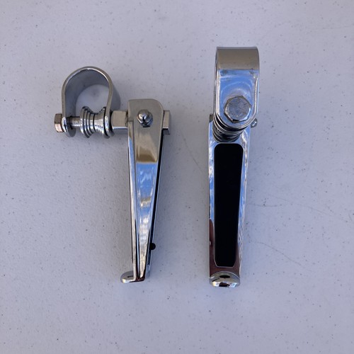 Official Harley Chrome Clamp Highway Frame Engine Guard Foot Pegs Bar HD