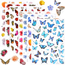 266 Pcs Scrapbook Stickers, Flower Butterfly Stickers Kit for Junk Journal