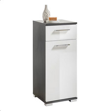 ORLANDO Kommode Schrank Badezimmer-Schrank Badschrank anthrazit/weiß