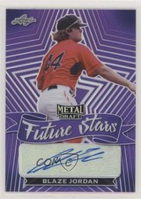 2021 Leaf Metal Draft Future Stars Purple Rainbow 20/25 Blaze Jordan Auto uk2
