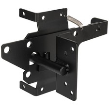 Heavy Duty Self-Locking Gate Latch for Wooden Fence Post Mount Automatic Gravity