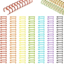 20 Pcs Cinch Wire Binding Wire Twin Loop Wire Binding Spines Spiral Ring Coil