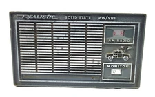 Realistic Patrolman 147-175 MC Solid State MW/VHF AM Radio Vintage