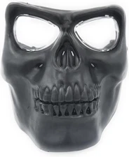Mask Skull Full Face Mask Scary Halloween Party Skeleton Cosplay Costume- Black