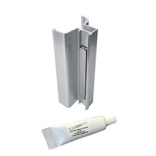 Slip-on Pull Handle for Frameless Shower Doors 3/16"  1/4" Thick Chrome Finish