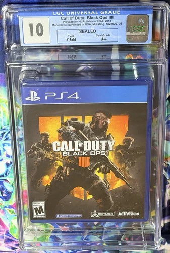 SEALED 2018 PS4 CALL of DUTY BLACK OPS IIII 4 CGC Graded 10 A++ Seal MADE IN USA