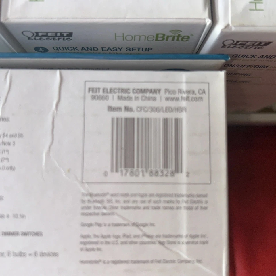 (4) Feit Electric 300 L/40W Equivalent B10 Dimmable Bluetooth Smart LED Bulbs - Image 3 of 3