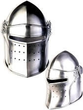 Medieval Armor Barbuda Templar Helmet Halloween, Home, Perform Your LARP Act