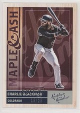 2019 Leather & Lumber Maple and Ash Holo Silver 13/25 Charlie Blackmon #MA-1 1u6