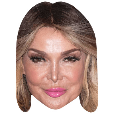 Lizzie Cundy (Lipstick) Big Head. Larger than life mask.