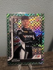 2025 Topps Chrome F1 Louis Sharp 1st Green Checker Flag Refractor /99