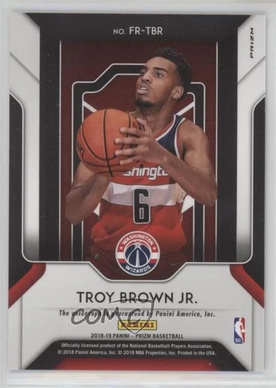 2018-19 Panini Prizm Fast Break Rookie Auto Troy Brown Jr #FR-TBR Auto RC - Image 2 of 2