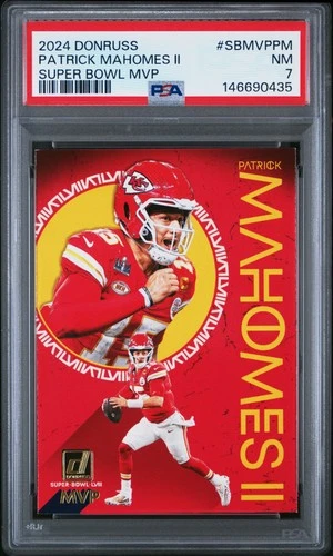 2024 PANINI DONRUSS SUPER BOWL MVP #SBMVPPM PATRICK MAHOMES II PSA 7
