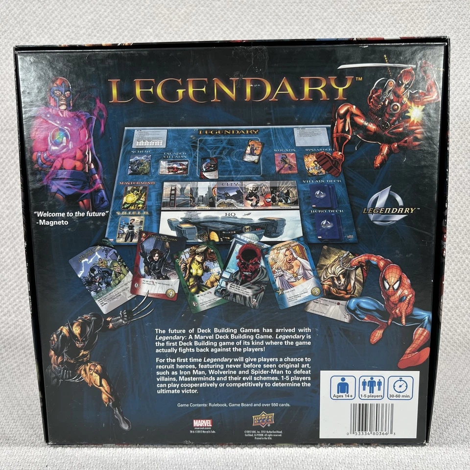 Marvel Legendary Deck Building Core Board Game - 560 Cards, Rules, Board, Box - Image 2 of 4