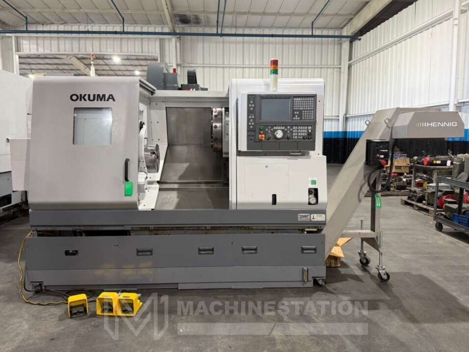 OKUMA CAPTAIN L470M CNC TURNING CENTER - C AXIS LIVE TOOL LATHE | eBay