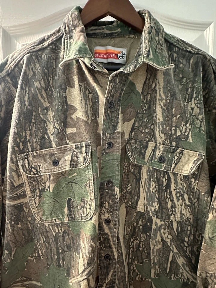 Vintage Winchester Camo Shirt Men’s Medium Large Camouflage Hunting - Image 2 of 4