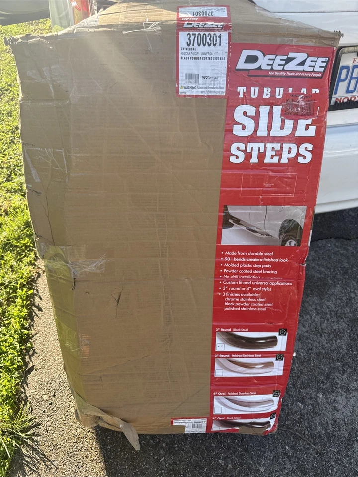 For Chevy S10 1983-1998 Dee Zee DZ3700301 3" Black Round Nerf Bars Foto 4 de 4