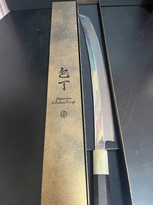 Ittosai Kotetsu Takahashi Kusu Sakimaru Yanagiba Sashimi Knife 330mm Ginsan Used