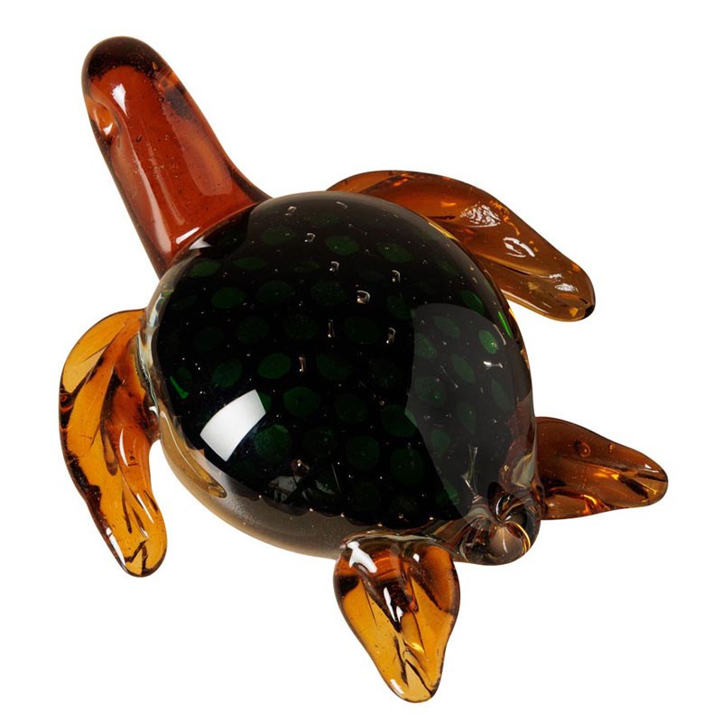 Tortue verte verre cadeau idéal pour crémaillère et anniversaire