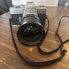 Vintage Minolta SRT202 35mm Film Camera  Macro 35-105mn Lens -