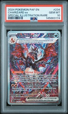 PSA 10 Charizard ex 234/091 SIR Shiny Paldean Fates Pokemon | eBay