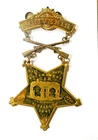 GAR ENCAMPMENT BADGE/MEDAL STAR "SOUVENIR/AUG. 1897 23-28/ G.A.R. BUFFALO, N.Y."