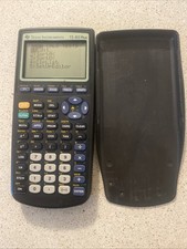 Texas Instruments TI-83 Plus Graphing Calculator Black W/ Cover And Batteries