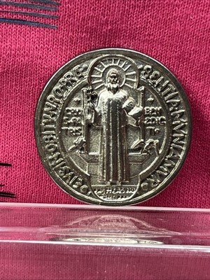 St BENEDICT Pocket Token Protection 1-1/8'' Saint Medal