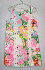 Lilly Pulitzer Nosey Posey Shift Dress 20th Anniversary Target Kids Size SMALL 6